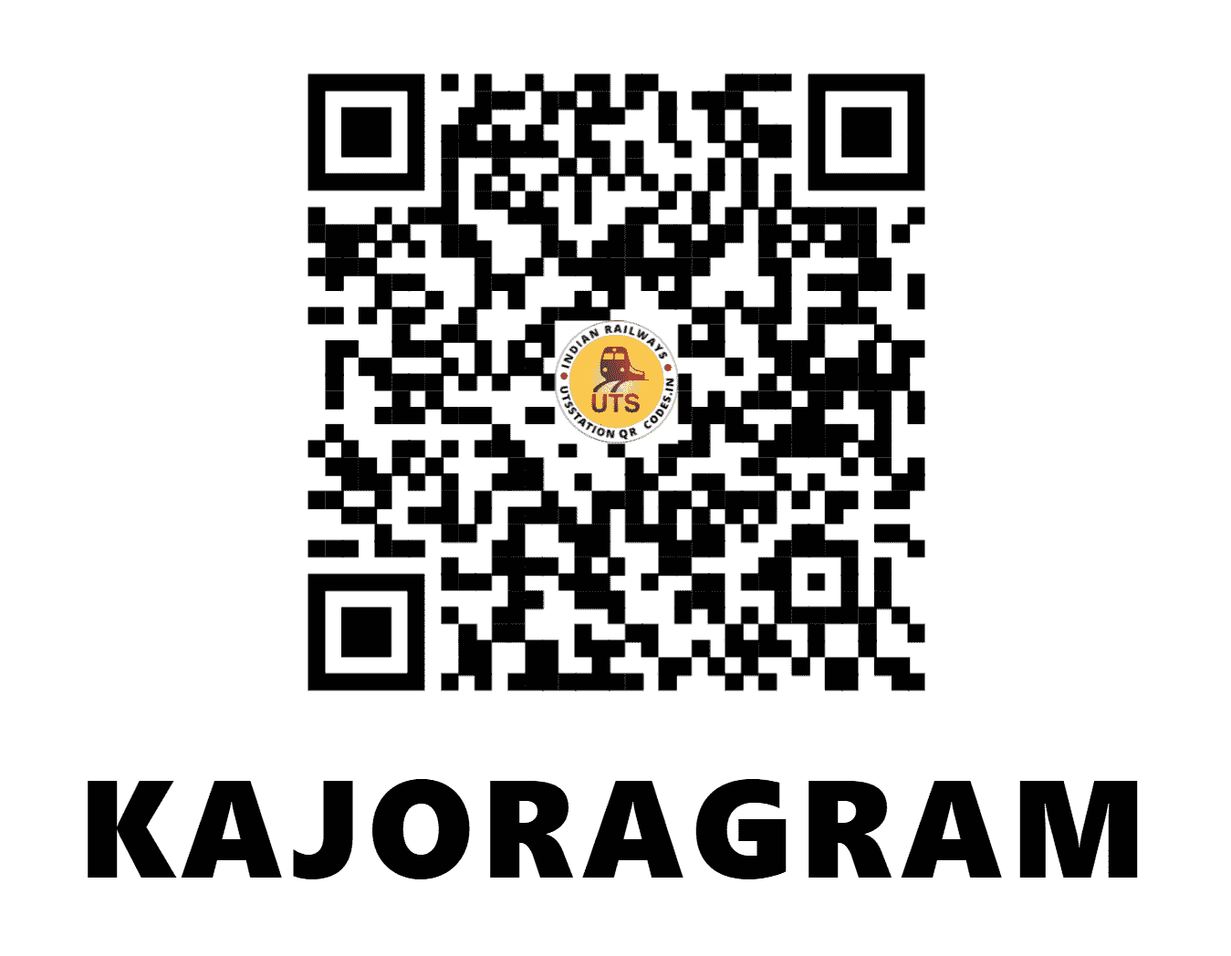 UTS QR Code for KAJORAGRAM - KJME - ER (WEST BENGAL)